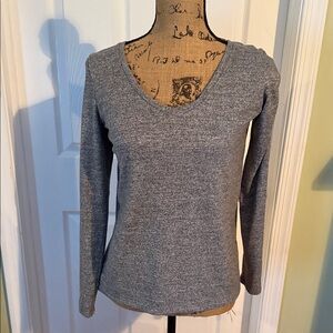 American Eagle Outfitters Heather Gray Long Sleeve Top